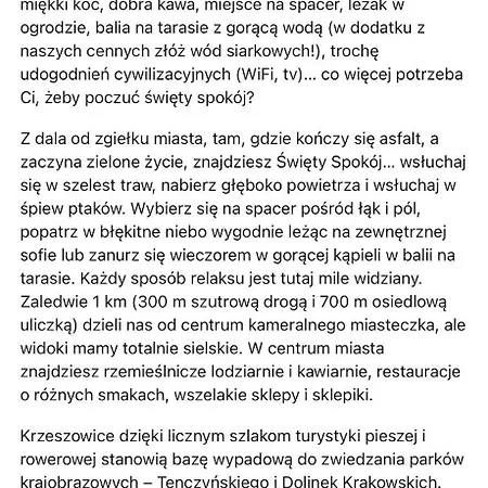 Siedlisko Swiety Spokoj Krzeszowice
